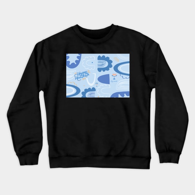 Hanukkah Card Crewneck Sweatshirt by stickersbyjori